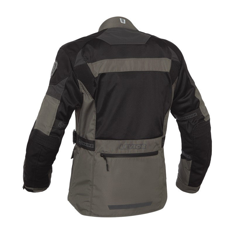 Chaqueta Moto Cordura Levior Arashi Negra/Caqui - URA Moto