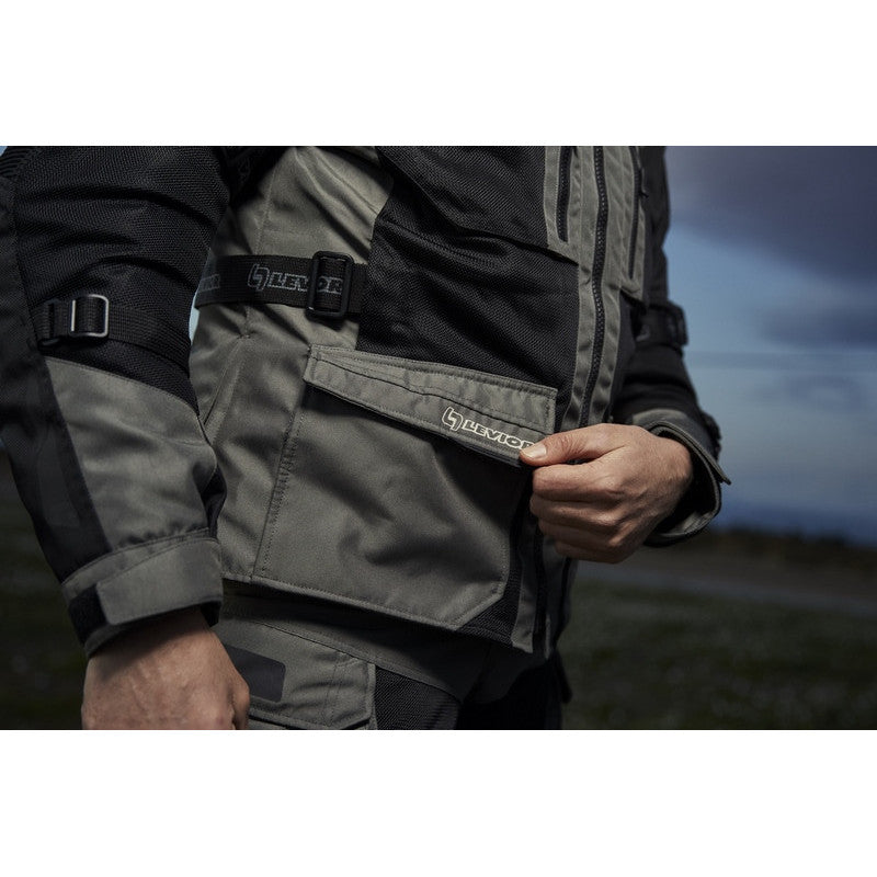Chaqueta Moto Cordura Levior Arashi Negra/Caqui - URA Moto