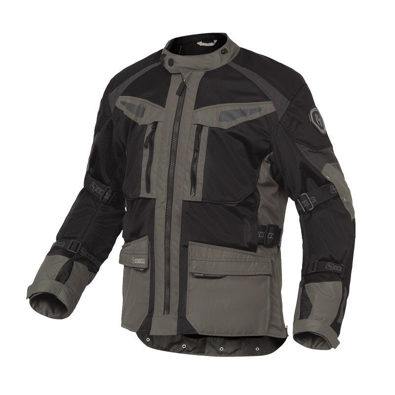 Chaqueta Moto Cordura Levior Arashi Negra/Caqui - URA Moto