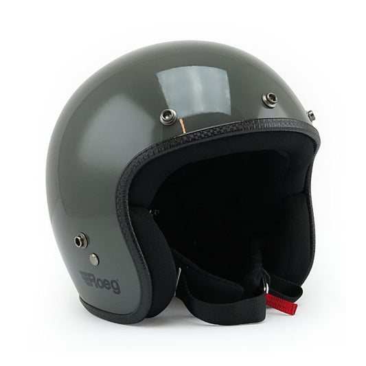 Casco moto Jet Roeg Slate Grey Gloss - URA Moto