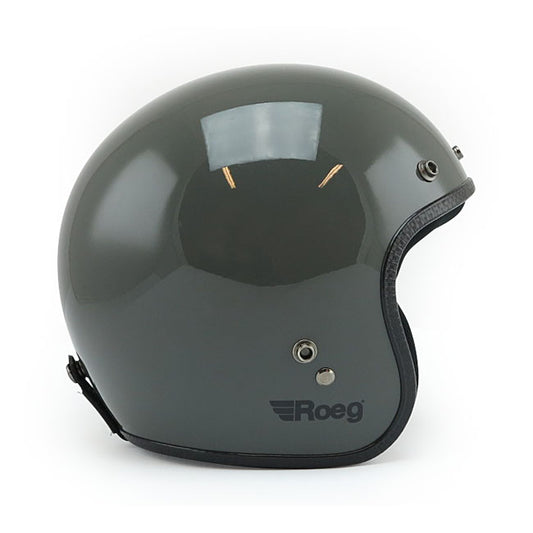 Casco moto Jet Roeg Slate Grey Gloss - URA Moto