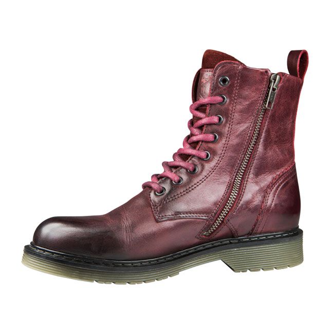Botas Moto Mujer John Doe Sixty Burdeos - URA Moto