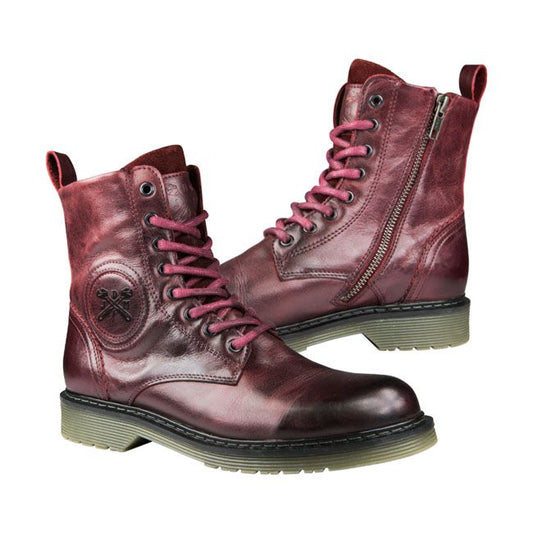 Botas Moto Mujer John Doe Sixty Burdeos - URA Moto