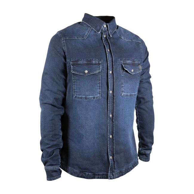 Camisa John Doe Motoshirt XTM© Tejana Azul Oscuro Desgastado - URA Moto