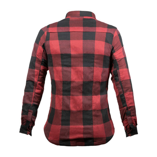 Camisa John Doe Motoshirt XTM© Mujer Negro/Rojo - URA Moto