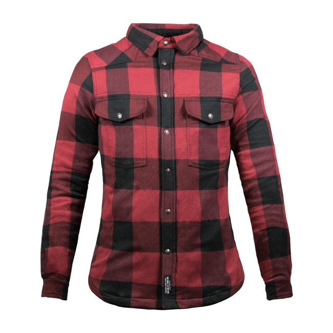 Camisa John Doe Motoshirt XTM© Mujer Negro/Rojo - URA Moto