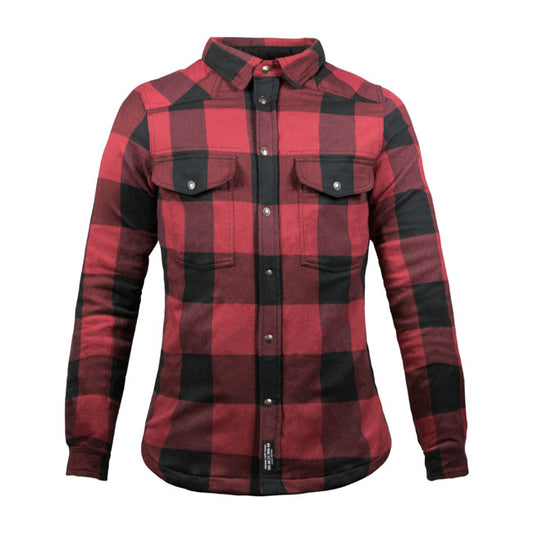 Camisa John Doe Motoshirt XTM© Mujer Negro/Rojo - URA Moto