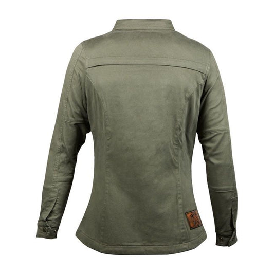 Camisa John Doe Motoshirt XTM© Mujer Verde - URA Moto
