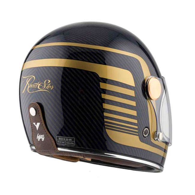 Casco Moto Integral BY City Roadster Carbon Blue - URA Moto