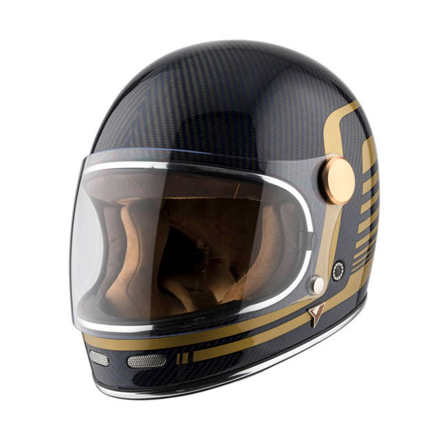 Casco Moto Integral BY City Roadster Carbon Blue - URA Moto