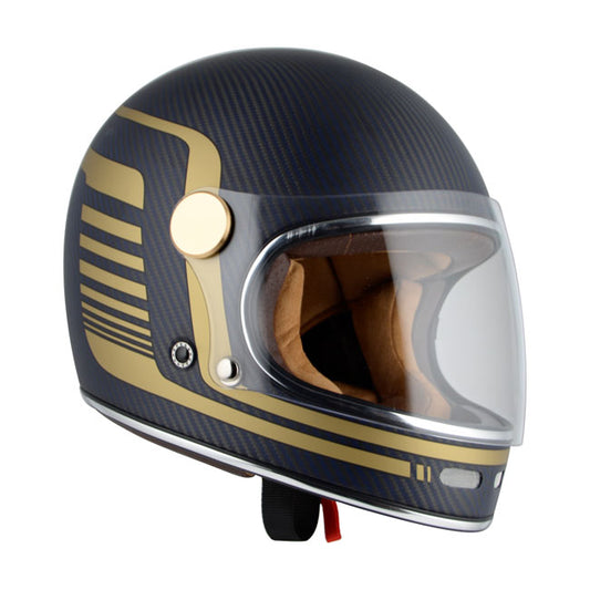 Casco Moto Integral BY City Roadster Carbon Blue - URA Moto