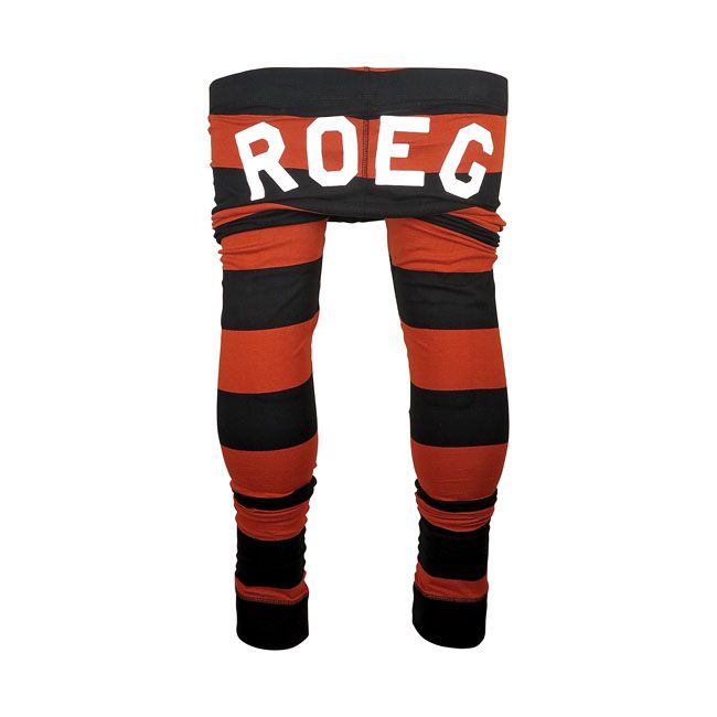 Pantalón Roeg Long John rayas negro/naranja - URA Moto