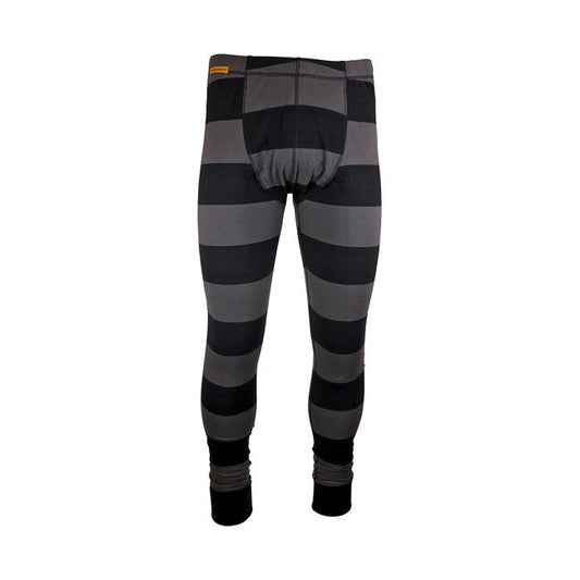 Pantalón Roeg Long John rayas Negro/Gris - URA Moto
