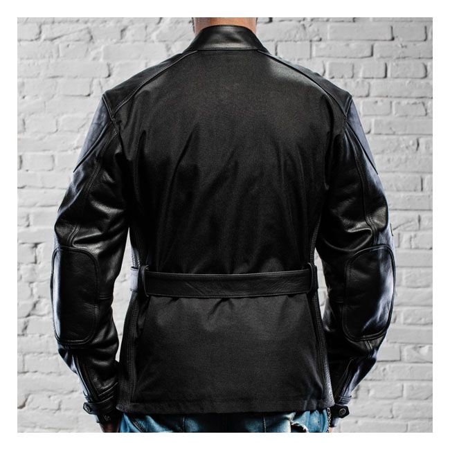 Chaqueta Moto Piel Holy Freedom Quattro TL Negra - URA Moto