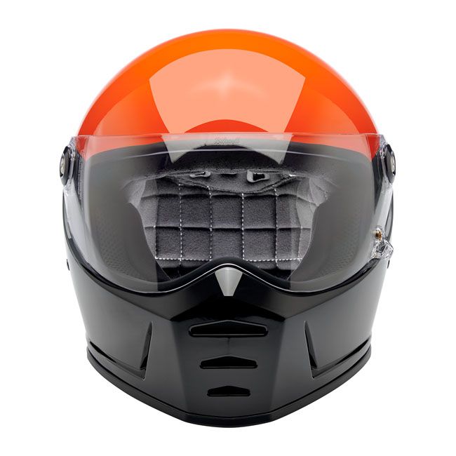 Casco Moto Integral Biltwell Lane Splitter Podium Gloss Orange/Grey/Black - URA Moto