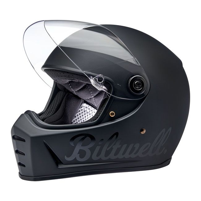 Casco Moto Integral Biltwell Lane Splitter Podium Flat Black Factory - URA Moto