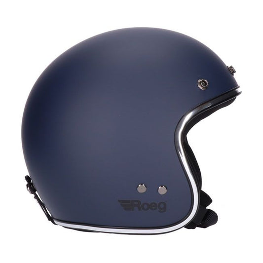 Casco moto Jet Roeg Deep Blue - URA Moto