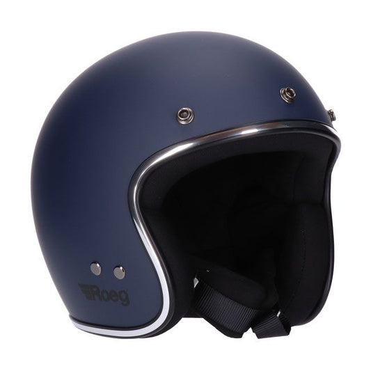 Casco moto Jet Roeg Deep Blue - URA Moto