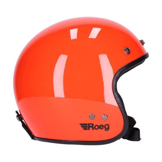 Casco moto Jet Roeg Oompa Orange - URA Moto