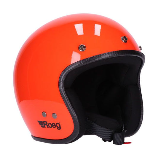 Casco moto Jet Roeg Oompa Orange - URA Moto