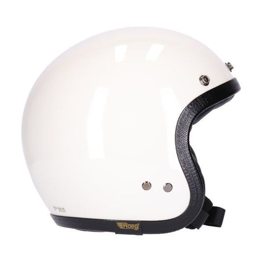Casco moto Jet Roeg Jettson Vintage White - URA Moto