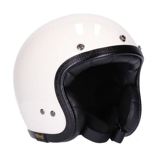 Casco moto Jet Roeg Jettson Vintage White - URA Moto