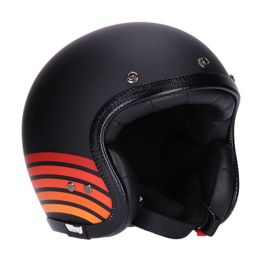 Casco moto Jet Roeg Jettson Matte Black Graphic - URA Moto