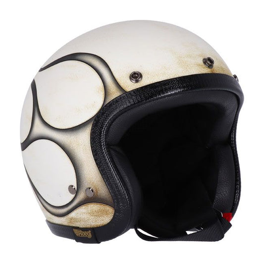 Casco moto Jet Roeg Jettson Matte Scratch White - URA Moto