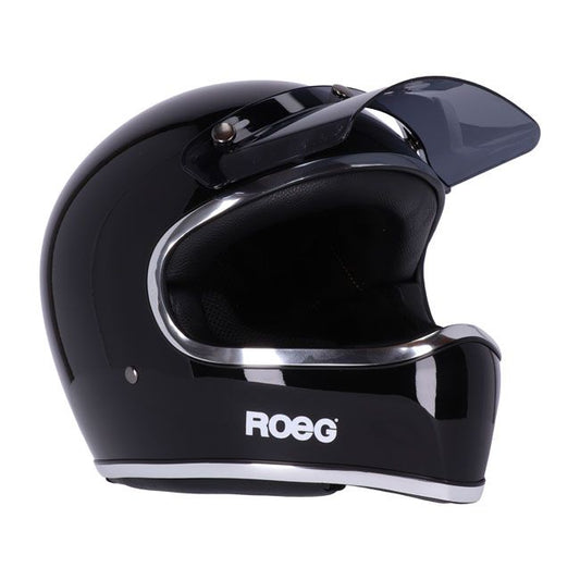 Casco moto Integral Roeg Peruna Midnight Metallic Black - URA Moto