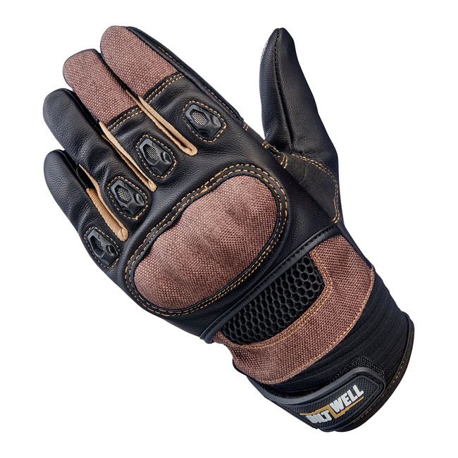 Guante Moto Biltwell Bridgeport Chocolate/Negro - URA Moto