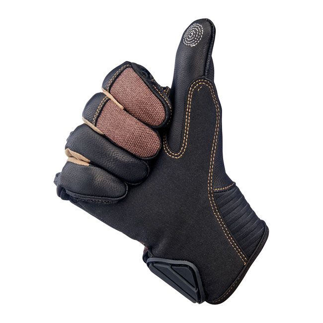 Guante Moto Biltwell Bridgeport Chocolate/Negro - URA Moto