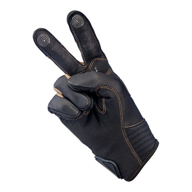 Guante Moto Biltwell Bridgeport Chocolate/Negro - URA Moto