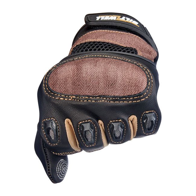 Guante Moto Biltwell Bridgeport Chocolate/Negro - URA Moto