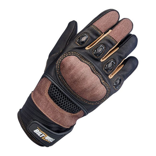 Guante Moto Biltwell Bridgeport Chocolate/Negro - URA Moto