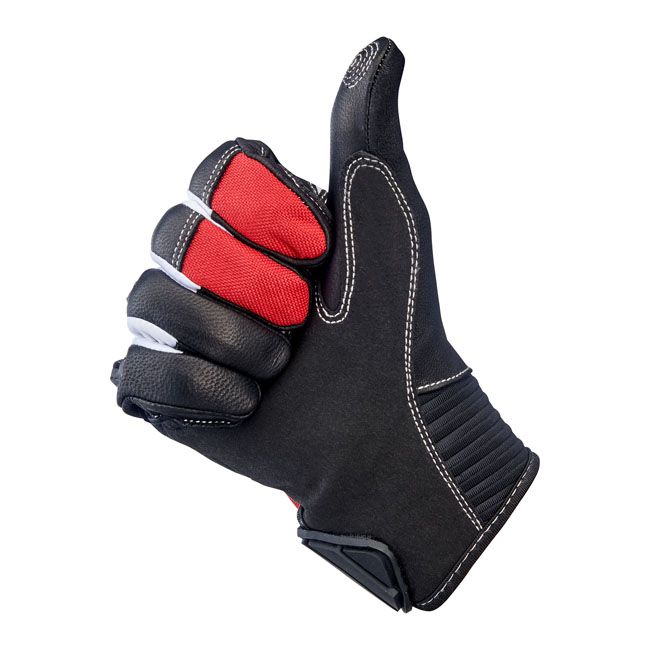 Guante Moto Biltwell Bridgeport Rojo/Negro - URA Moto