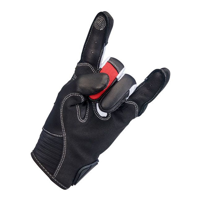 Guante Moto Biltwell Bridgeport Rojo/Negro - URA Moto