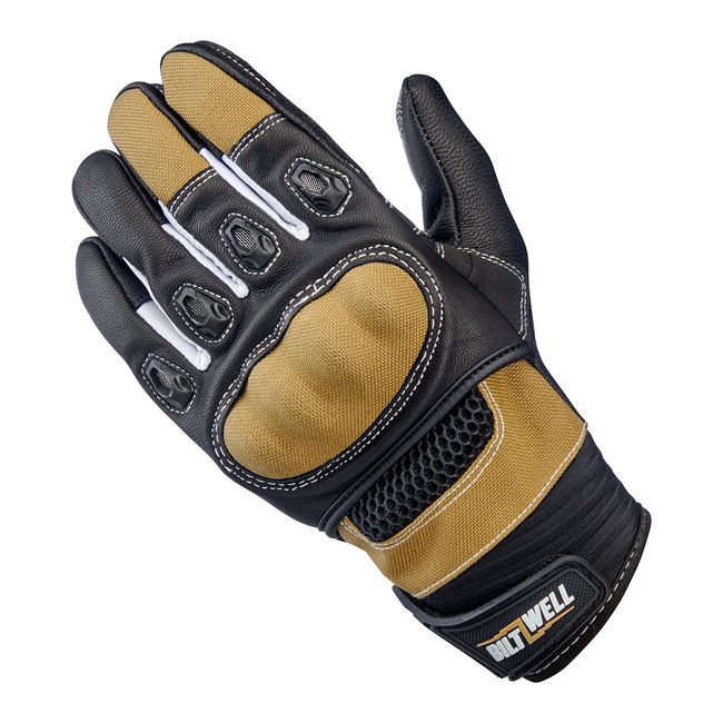 Guante Moto Biltwell Bridgeport Camel/Negro - URA Moto