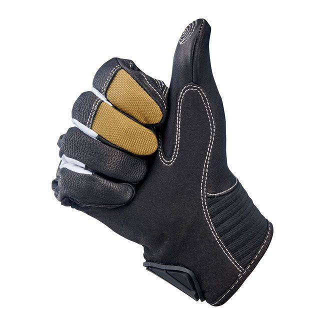 Guante Moto Biltwell Bridgeport Camel/Negro - URA Moto