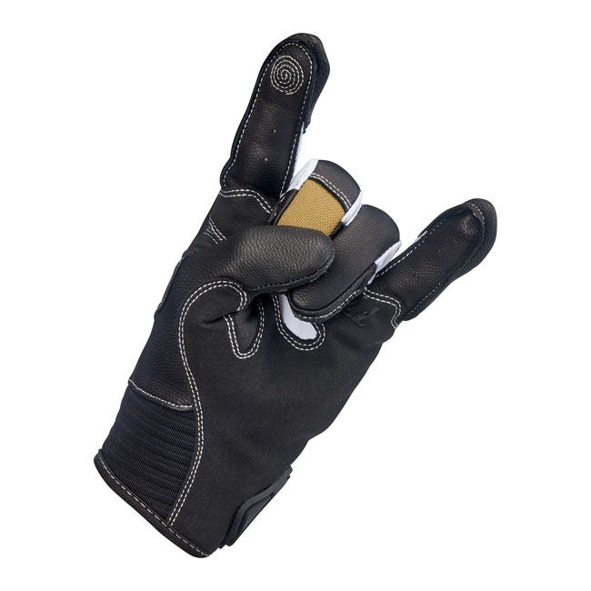 Guante Moto Biltwell Bridgeport Camel/Negro - URA Moto