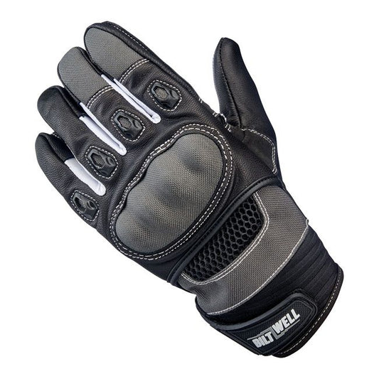 Guante Moto Biltwell Bridgeport Gris/Negro - URA Moto