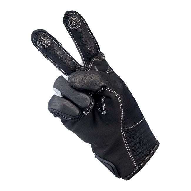 Guante Moto Biltwell Bridgeport Gris/Negro - URA Moto