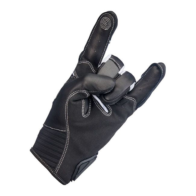 Guante Moto Biltwell Bridgeport Gris/Negro - URA Moto