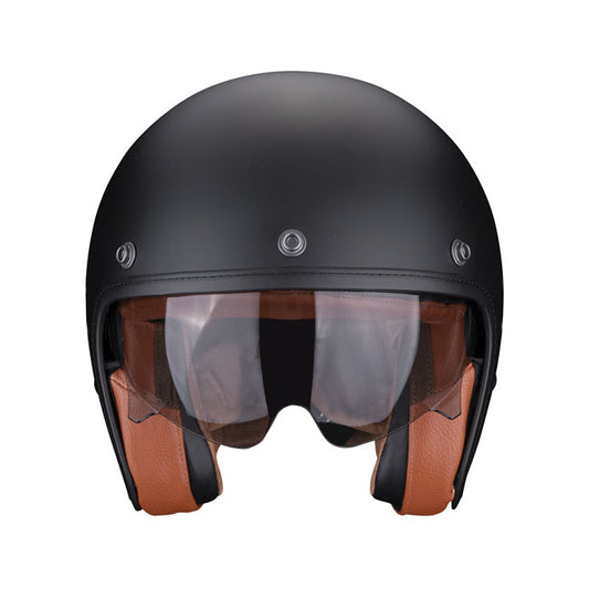 Casco Moto Scorpion Belfast Evo Luxe Negro Mate - URA Moto