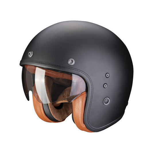 Casco Moto Scorpion Belfast Evo Luxe Negro Mate - URA Moto
