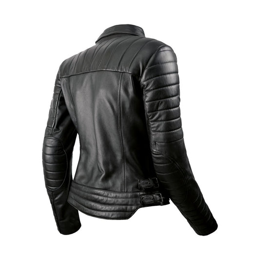 Chaqueta Moto Piel BY City Queens Negra Mujer - URA Moto