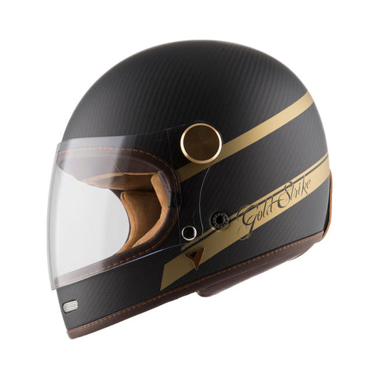 Casco Moto Integral BY City Roadster Carbon II Gold Strike - URA Moto