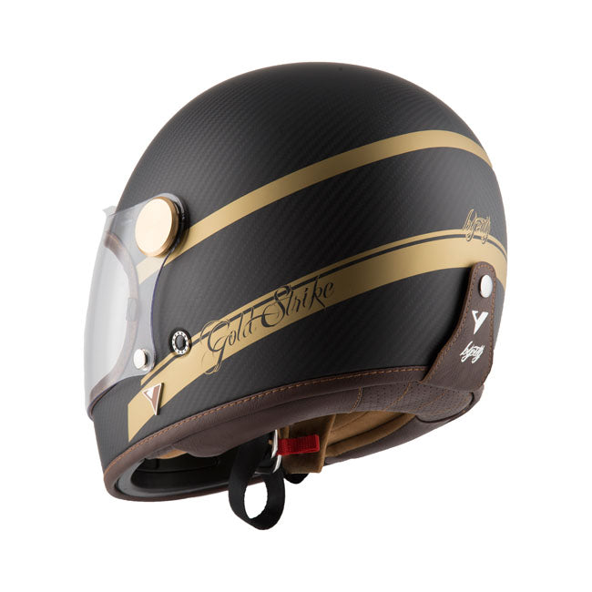 Casco Moto Integral BY City Roadster Carbon II Gold Strike - URA Moto