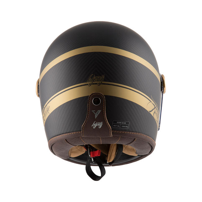 Casco Moto Integral BY City Roadster Carbon II Gold Strike - URA Moto
