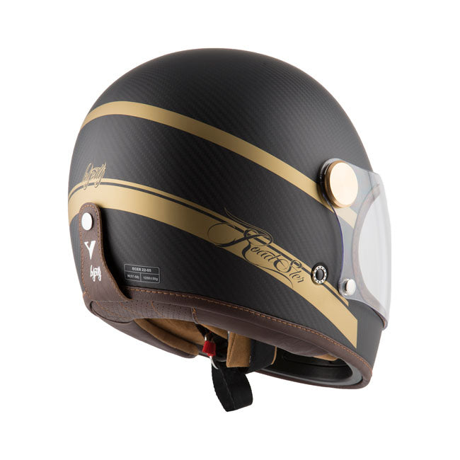 Casco Moto Integral BY City Roadster Carbon II Gold Strike - URA Moto