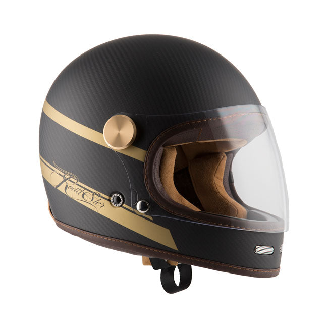 Casco Moto Integral BY City Roadster Carbon II Gold Strike - URA Moto